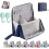 Doresty Standing Makeup Bag Portable Large Capacity 1