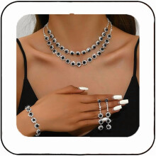 Tacar seodra bainise muince criostail airgid cluaise bracelet