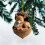 Elg-eienøtt-ornament i akryl, skogsdyr, 7,5 cm 1