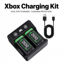 Base de carga tipo C para mandos de Xbox Series con doble puerto