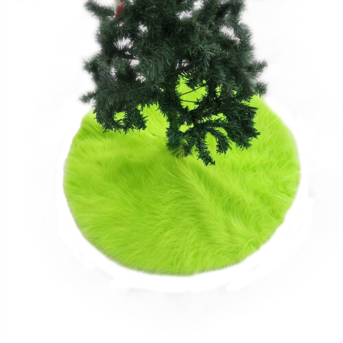 Christmas Tree Apron Green Furry Tree-Shaped