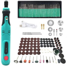 USB Cordless Electric Drill & Engraving Pen -S Rotary Tool Set - Rechargeable Hand Drill Polisher for DIY, Grind