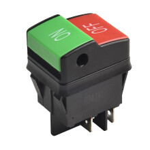 Interrupteur à bouton électrique étanche HY52, 5 broches, 250 V, 12 A