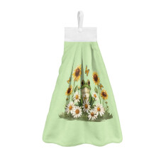 Kitchen Towel Set Frog Daisy Sunflower Butterfly Design 2