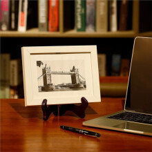 4pcs 7-Inch Wooden Display Stand, Decorative Plate Holder, Suitable for Picture Frames and Art Stands