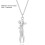 Couple Necklace Hugging Figure 2-Piece Durable Gift Set 8