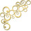 Circle Mirror Wall Stickers Acrylic24pcs6sizes Gold 1