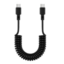 Špirálový kábel USB-C na USB-C s rýchlym nabíjaním, 1 m