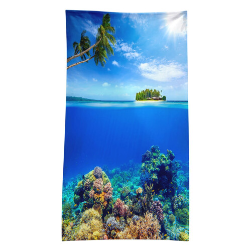 Microvezel strandhanddoek, sneldrogend, 30x60 inch