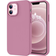 Silicone iPhone 12 and 12 Pro Case Lavender Purple 6.1 inch