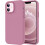 Silicone iPhone 12 and 12 Pro Case Lavender Purple 6.1 inch 1