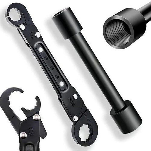 Kit de clés à angle d'arrêt - Outil de plomberie professionnel - 12 pièces