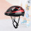 Skateboard Helmet for Teens Shockproof Lightweight Black Red 8
