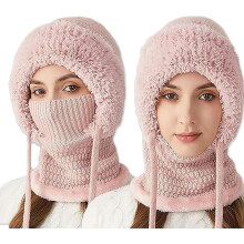 3-in-1 wintermuts met sjaal en gezichtsmasker
