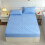 Housse de matelas matelassée ajustée en polyester antidérapant pour matelas profond 1