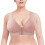 Wire-Free Front-Closure Push-Up Bra with Thick Straps 1