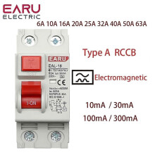 RCCB Type A 32A 2P 10/30/100/300mA Electromagnetic