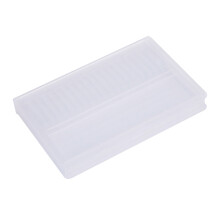 Boîte de rangement transparente pour forets et outils de manucure