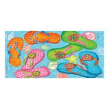 Strandhanddoek van microvezel, dubbelzijdig fluweel, 70x140 cm