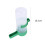 Bird Feeder Transparent Cylinder with Green Base Tray 1