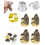 Sewing Thimble Kit Metal Finger Protectors 7 PCS 1