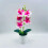 Arreglo floral artificial con flores de plástico en botella. 7