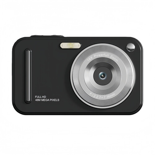 Digitale camera met 16x zoom, 5 MP, autofocus en beeldstabilisatie.