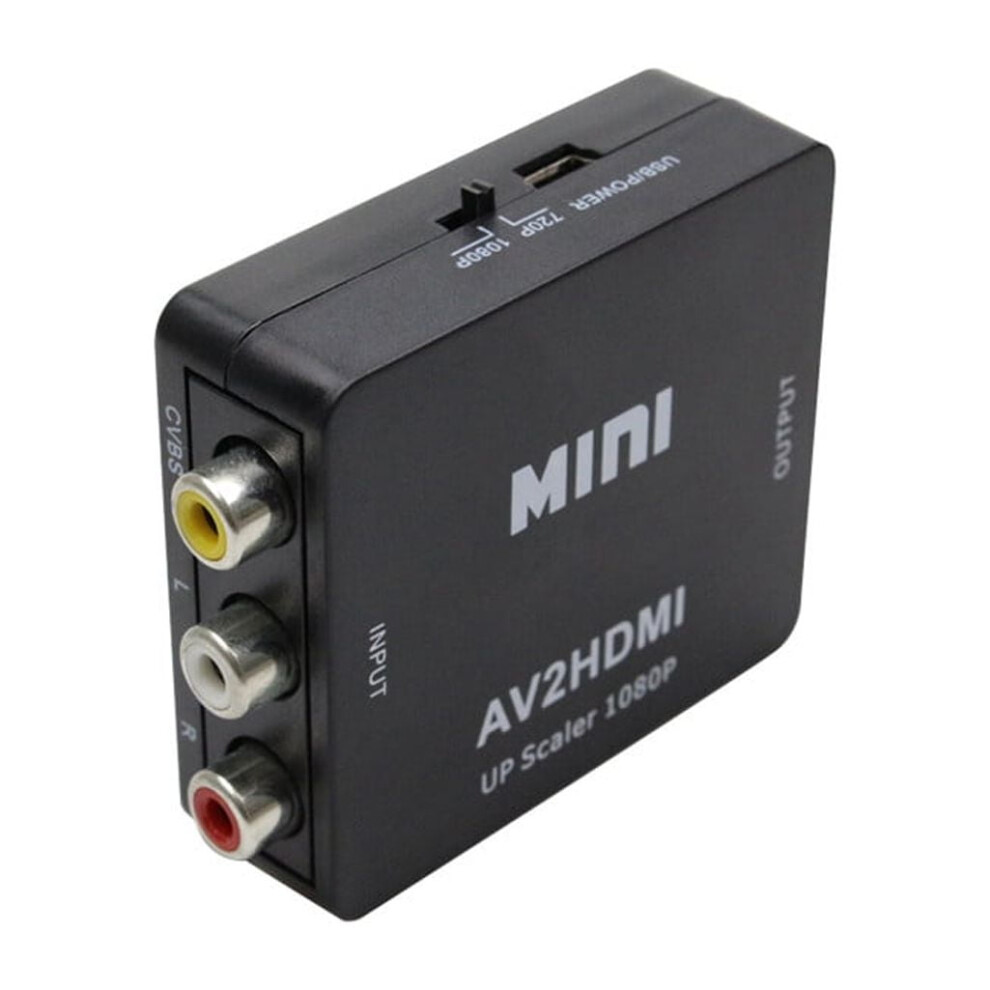 Rca/Av To Hdmi Converter 1080P Pal Ntsc Compatible 975221124944