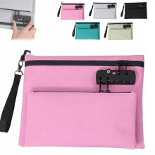 Travel Lock Bag Bag With Lock And Zipper Double Layer Anti Handbag With Combination Men & Women's Locking Accessories For Id Valuable Storage