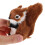 Mini squirrel plush toy brown forest animal 1 set 5