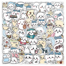 Pacote de adesivos Chiikawa – adesivos fofos de desenho animado (60 peças)
