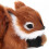 Mini squirrel plush toy brown forest animal 1 set 3