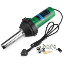 Pistolet do Spawania Plastiku 220V 1080W, Gorące Powietrze, Regulowana Temperatura, Akcesoria do Spawania PVC TPO, Wtyczka GB