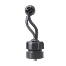 360-ban forgatható gömb alakú tartóadapter, 17 mm-es autós telefontartóhoz