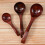 Wooden Cooking Spoons Assorted Colors 3 pcs 6