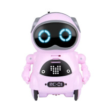 Oefntac Toys Pocket RC Robot Talking Interactive Dialogue Voice Recognitions Record Singing Dancing Telling Story Mini RC Robot Toys Gift