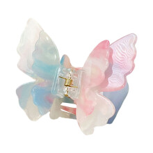 Fashionable Double Layer Butterfly Hair Clip Stylish Hairpin Enhancing Your Look Suitable for Multiple Occasion