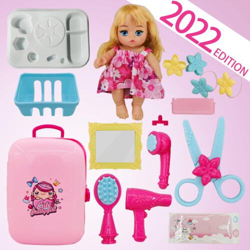 Little Princess Doll Dressing Backpack with 16 Accessories 2