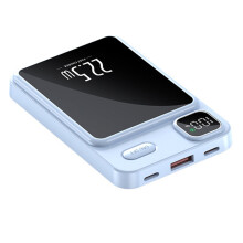 Magnetic Power Bank 10000mAh, 22.5W Wireless Fast Charging with LED Display, Emergency Backup, Compatible with iPhone & Samsung