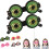 Blinking Glasses with Moving Eyes Green Small 4PCS 1