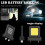 Luz de trabalho LED com base magnética e gancho, recarregável. 1