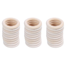 Természetes fa gyűrűk átmérője 50 mm, 3 db-os csomag