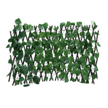 Valla artificial de jardín con hojas verdes 78,74 x 15,75 pulgadas