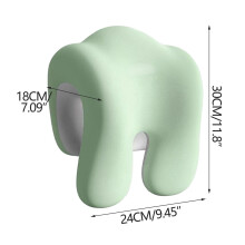 Krční polštář z paměťové pěny, ergonomická opora, 7,09 palce, zelený
