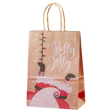 130g Christmas Paper Bags with Handles – Sturdy, Portable Gift Wrapping Bags for Holiday & Seasonal Use