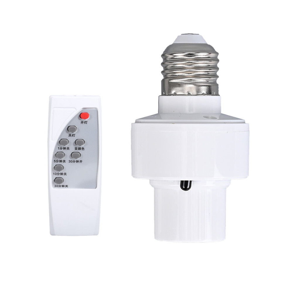 E27 Light Socket with Timer Switch and Remote Control