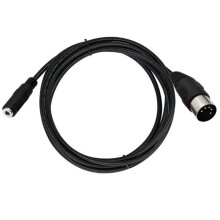 5 tűs DIN apa - 3,5 mm-es anya videoadapter kábel