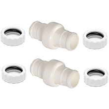Kit de 2 raccords et écrous pour tuyau de nettoyeur de piscine ATIE