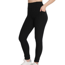 High Waist Yoga Pants for Women Stretchy Honeycomb Texture