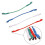 Phono-kasettkabelkablar för 1,2–1,3 mm stift, 4 st 1